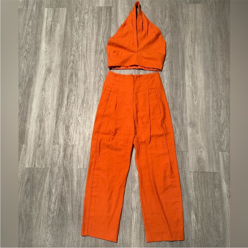 THE SEI Orange Women's top and pants - Picture 1 of 16